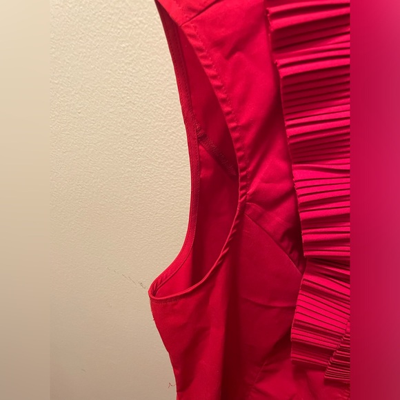 Tribal red ruffle sleeveless shirt size 12 - Picture 2 of 6